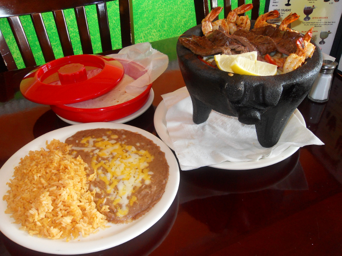 Our Delicious Molcajete Dinner!